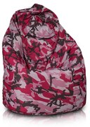 Sedací vak INTERMEDIC MEGA SAKO ARMY Farba: SX5: Army-Ružový