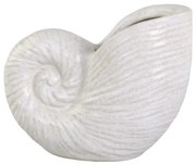 Krémová antik keramická dekorácia váza mušle Shells - 17*10*14 cm