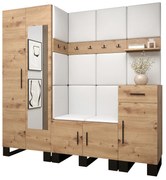 Predsieňová zostava Amanda 13 (dub artisan + biela). Vlastná spoľahlivá doprava až k Vám domov. 1085972