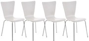 Stolička Aaron (SET 4 ks) - Biela