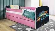 XXXLutz POSTEĽ PRE DETI A MLÁDEŽ 80/160 cm, biela, pink MID.YOU - Detské izby - 002142000296