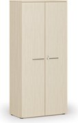Kancelárska skriňa s dverami PRIMO WOOD, 800 x 420 x 1781 mm, breza