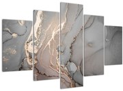 Obrázok - Šedo-zlatý mramor (150x105 cm)