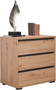 XXXLutz KOMODA, antracitová, farba duba, 80/79/48 cm Carryhome - Komody - 000003003301