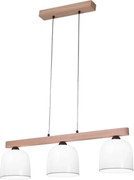 Kolarz A1352.83.Gr - Luster na lanku NONNA 3xE27/60W/230V dub/biela/šedá