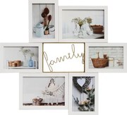 Multirám pre 6 ks foto Family 13x18 cm + 10x15 cm, biely%