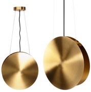 Toolight Toolight, LED závesné stropné svietidlo 30cm APP1377-C, zlatá matná-čierna, OSW-05185