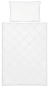 Výplň perinka + vankúš do postieľky celoročná Lux white 135 x 100 + 60x40 cm