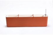Plastia Samozavlažovací truhlík Berberis 80, terakota + sl. kosť , 80 cm