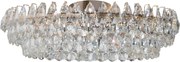 Dekoratívny stropné svietidlo 3-úrovňový s lesklým akcentom, plesová sála Barletta