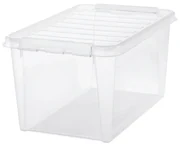 SmartStore Úložný box s bielymi klipmi Classic, 47 l, 47 l