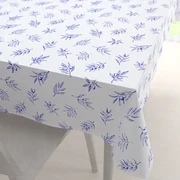 Biante Teflónový obdĺžnikový obrus TF-114 Modré olivové vetvičky na bielom 50x100 cm
