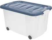 Úložný box s kolieskami, 60 x 39 x 32 cm, modrá