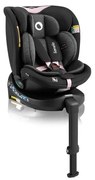 Lionelo - Autosedačka so základňou otočná NAVY i-Size 40-150 cm čierna/ružová