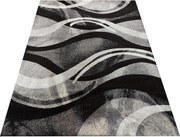 DY Sivý koberec s abstraktným vzorom Otto 01 Rozmer: 80x150 cm