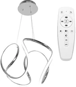 Toolight Toolight, LED závesné stropné svietidlo 60W + diaľkové ovládanie APP385-CP, chrómová, OSW-06901