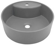 Laveo Cliff, granitové umývadlo na dosku 430x430x142 mm, šedá, LAV-VGC1510T