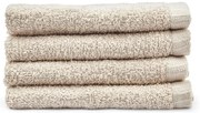 Béžové rýchloschnúce bavlnené uteráky v súprave 4 ks 30x30 cm Quick Dry – Catherine Lansfield