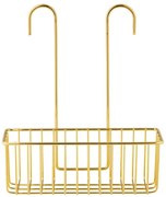 BISK Erga NIAGARA, kúpeľňová polička na prísavky, zlatá lesklá, ERG-08349