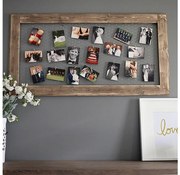 Drevený rám na fotografie 100x60 cm drevo