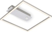Briloner - LED stropné svietidlo so senzorom FRAME LED/14W/230V 3000K 30x32 cm matný chróm