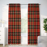 Goldea bavlnený záves - červené káro 140x150 cm