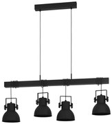 Eglo 43726 - Luster na lanku SHIREBROOK 4xE27/40W/230V