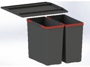 Odpadkový kôš, sorter zabudovateľný Franke 121.0494.182