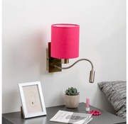 Brilagi - LED Nástenná lampa NUBILA 1xE27/25W/230V + LED/3W mosadz/ružová