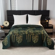 Prehoz na posteľ so vzorom VENECIA tmavo zelený Rozmer: 170 x 210 cm