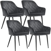 Jedálenské stoličky 4 ks SONGMICS LDC088G01-4