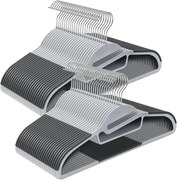 Sada 50 ks plastových ramínek Vero šedá