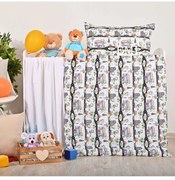 Obliečky detské bavlnené Mesto EMI, Detský set 90x130 + 45x65