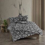 Kvalitex Bavlnené obliečky Osaka sivá, 200 x 200 cm, 2 ks 70 x 90 cm