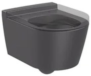 Wc Roca Inspira vo farbe Onix mat  so zadným odpadom A346528640