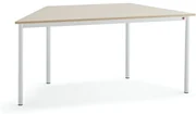 Stôl BORÅS TRAPETS, 1600x800x720 mm, laminát - breza, biela