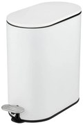 Matne biely pedálový oceľový odpadkový kôš 5 l Collungo – Wenko