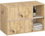 Skrinka pod umývadlo VAMI W90 2SZ dub artisan / krémová