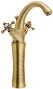 Reitano Rubinetteria Reitano Rubinetteria, ANTEA stojánkova umývadlová batéria vysoká s výpusťou, výška 300mm, bronz, 3276L