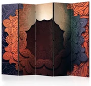 Artgeist Paraván - Floral Collar (Red) II [Room Dividers]