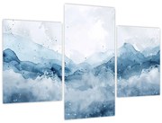 Obraz - Mraky a vlny, akvarel (90x60 cm)