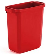 Odpadkový kôš na triedenie odpadu OLIVER, objem 60 L, červený