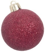 Červené vianočné ozdoby v súprave 12 ks Casa Selección, ⌀ 4 cm