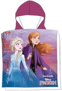 Kúpacie pončo - osuška s kapucňou Ľadové kráľovstvo - Frozen - 100% bavlna - 55 x 110 cm