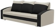 Pohovka 3-miestna s funkciou spania JAN Krémová/čierna