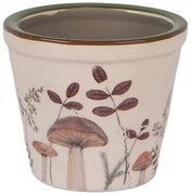 Béžový obal na kvetináč s hubkami Little Forest Jewels XS - Ø 8*7 cm