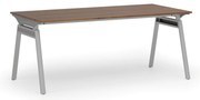 Kancelársky stôl PRIMO SIGMA, 180x90 cm, sivá podnož, orech