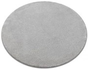 Koberec kruh DISCRETION strieborný