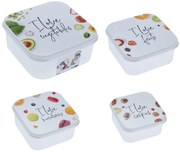 Plastová nádoba na potraviny Foodie sada 4ks