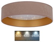 Brilagi - LED Stropné svietidlo VELVET STAR LED/24W/230V pr. 40 cm  béžová/zlatá BG0306